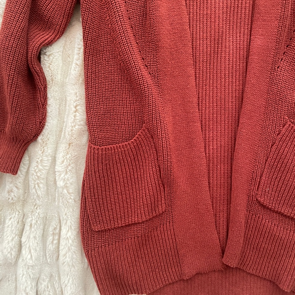 Universal Threads Open Front Slouchy Cardigan Rus… - image 3